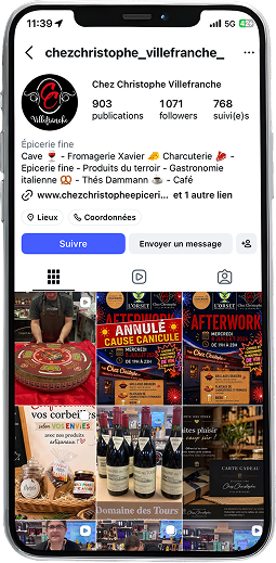 Compte Instagram Chez Christophe Villefranche